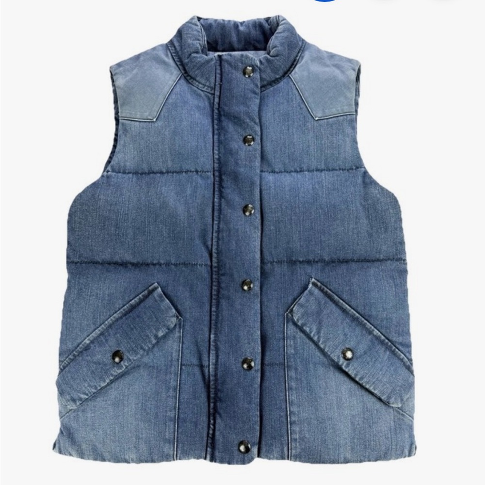 Vintage GAP Denim Quilted Puffer Vest